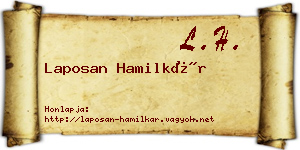 Laposan Hamilkár névjegykártya